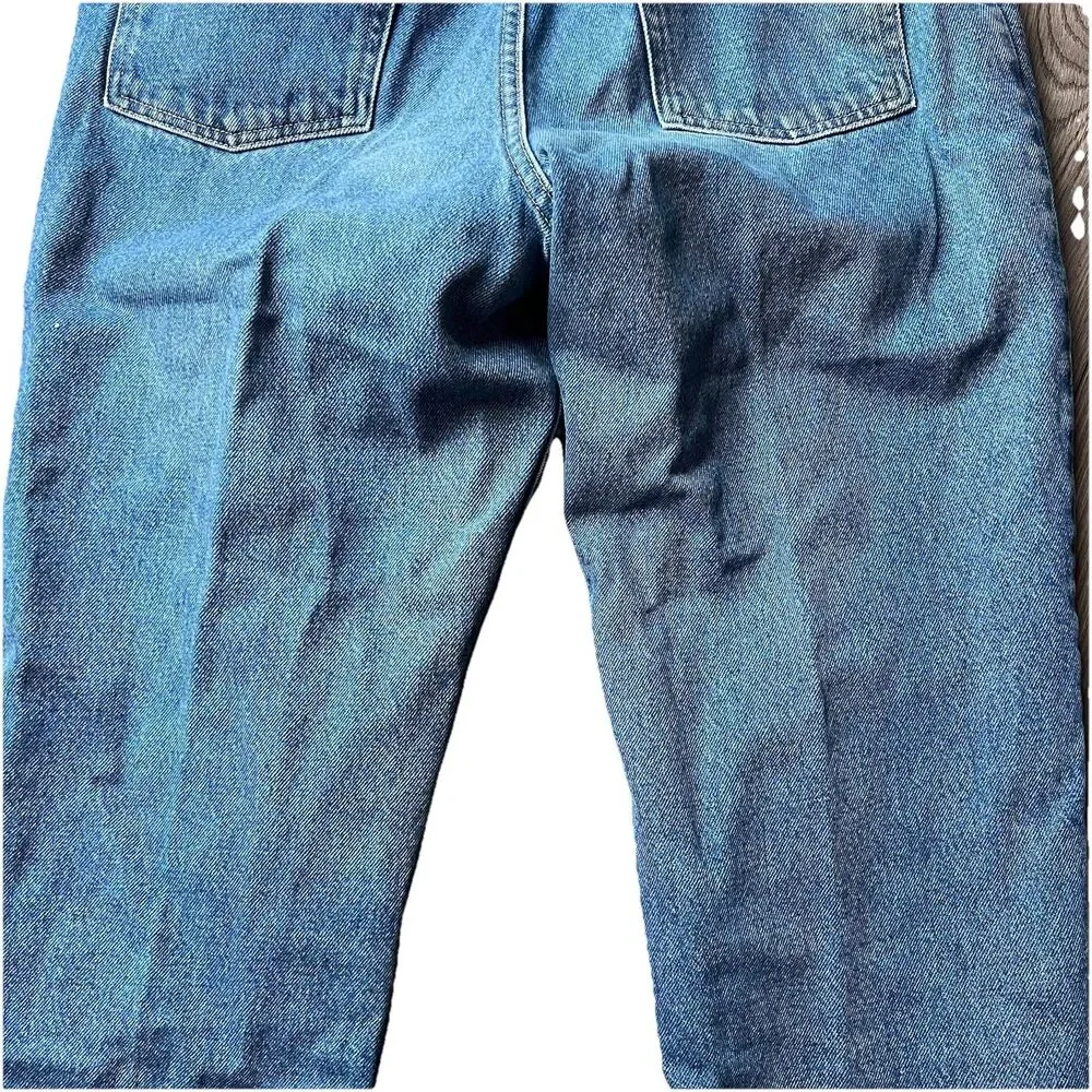 LL Bean Original Fit Traditional Blue Jeans Cotton Denim Women's 14 Petite - Picture 6 of 8